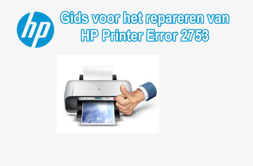 solve Error 2753 HP Printer Error