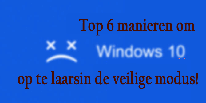 Veilige modus met opdrachtprompt in Windows 10
