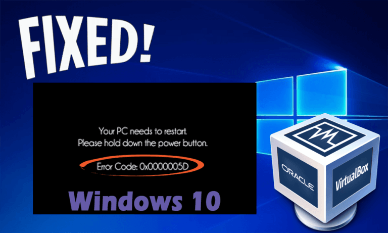 fix fout 0x0000005D in Windows 10