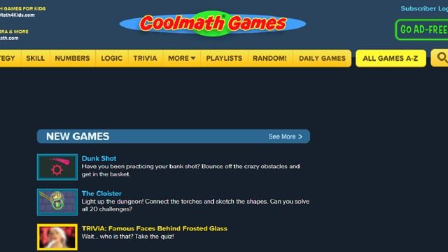 gedeblokkeerde gameswebsites per school