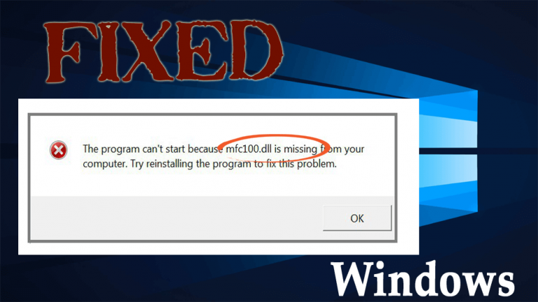 Voltooi stappen om de mfc100.dll-fout op Windows 10