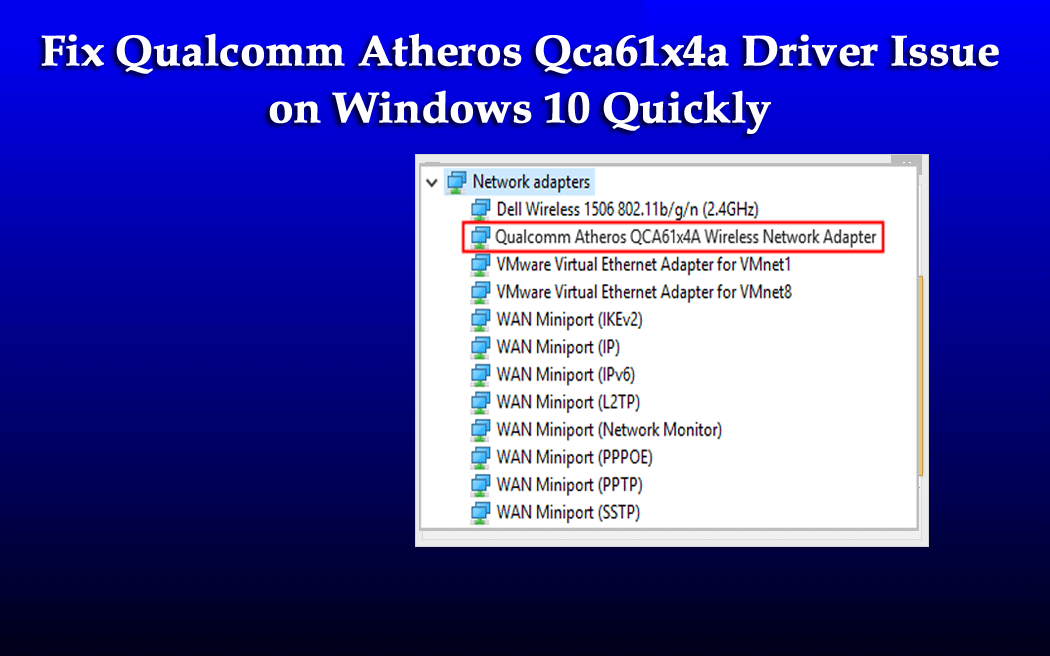 Qualcomm Atheros Qca61x4a stuurprogramma's