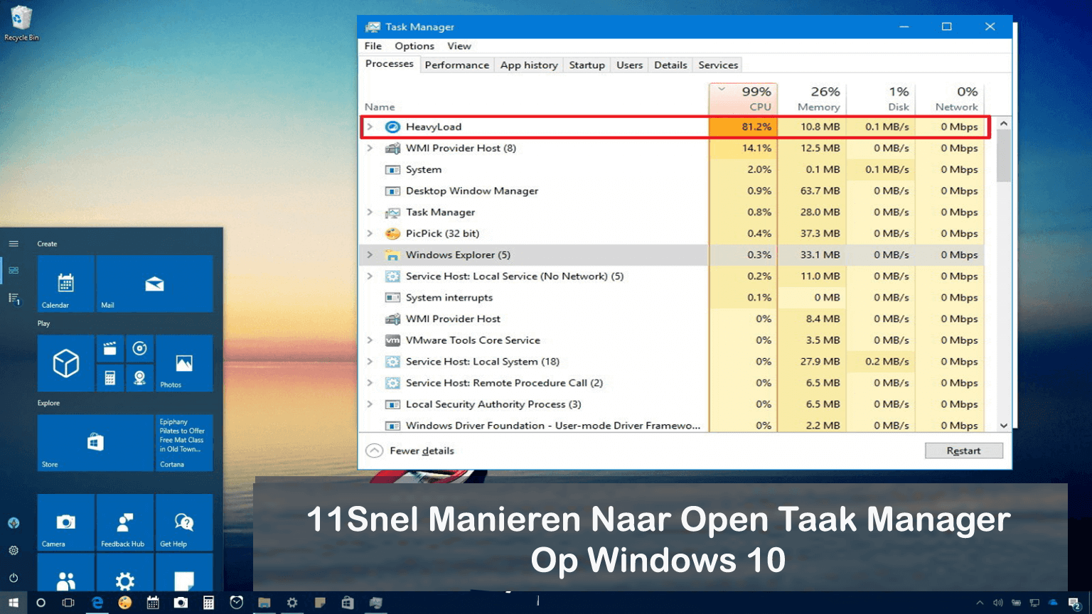 11 Snel Manieren Naar Open Taak Manager Op Windows 10