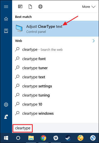 ClearType-tekst aanpassen