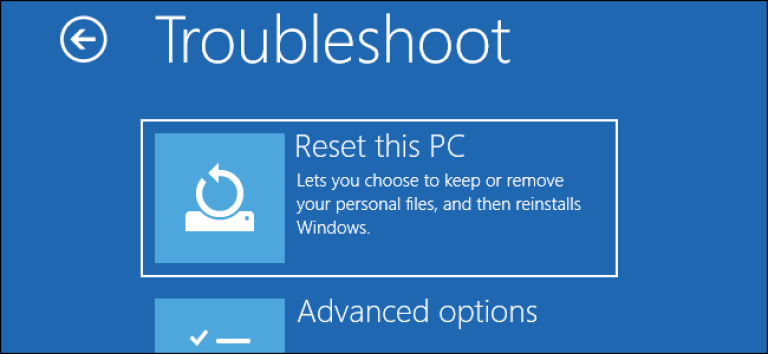 Windows 10 opnieuw instellen