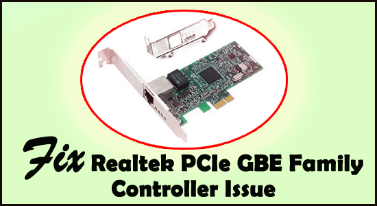 Realtek PCIe GBE-familiecontroller repareren