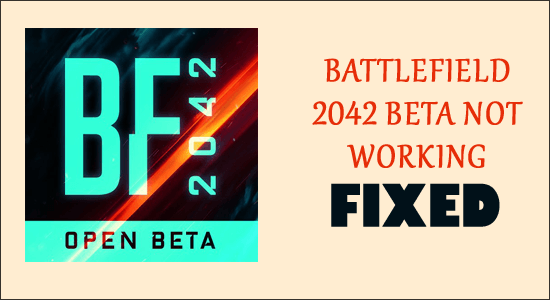 Battlefield 2042 beta werkt niet